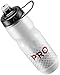 Insulated Bike Water Bottle 680 ml 24 oz - Bonus Sports Carry Loop - for All Fitness and Cycling - Keep Drinks Cold, Longer - Soft Silicone Mouthpiece - Fast Flow Valve - Easy Squeeze Bidon - BPA Free