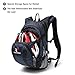 ROCKRAIN WindSeeker Insulation Hydration Cycling Backpack Pack with 2.5L BPA Free Leak Proof Water Bladder, Sufficient Storage Space for Outdoor Gear, for Cycling (Navy Blue)