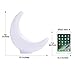 LOFTEK LED Crescent-Shaped Mood Lamp, 15-inch RGB Color Changing Decorative Night Light with and Remote Control, IP65 Waterproof and UL Listed Adapter, Perfect for Nursery or Decor Use