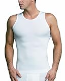 EQUMEN Men's Core Precision Undershirt Twin Pack Singlet Tank Posture Enhanced L White
