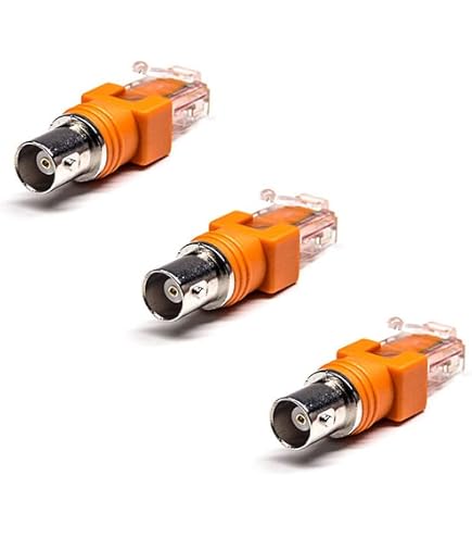 Adattatore Da BNC Femmina A RJ45 Maschio, Connettore Coassiale A RJ45 Per RF, GF