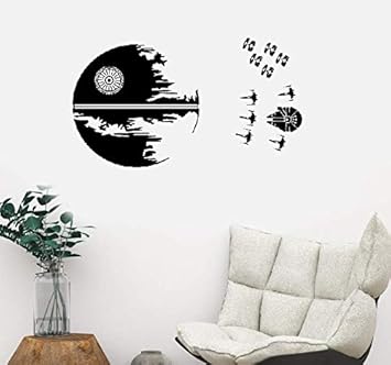 Wandtattoo Wohnzimmer Todesstern Star Wars Endor Schlacht X Flugelkampfer Aufkleber Schlacht Dekor X Flugelkampfer Muster Teen Wohnheim Amazon De Baumarkt