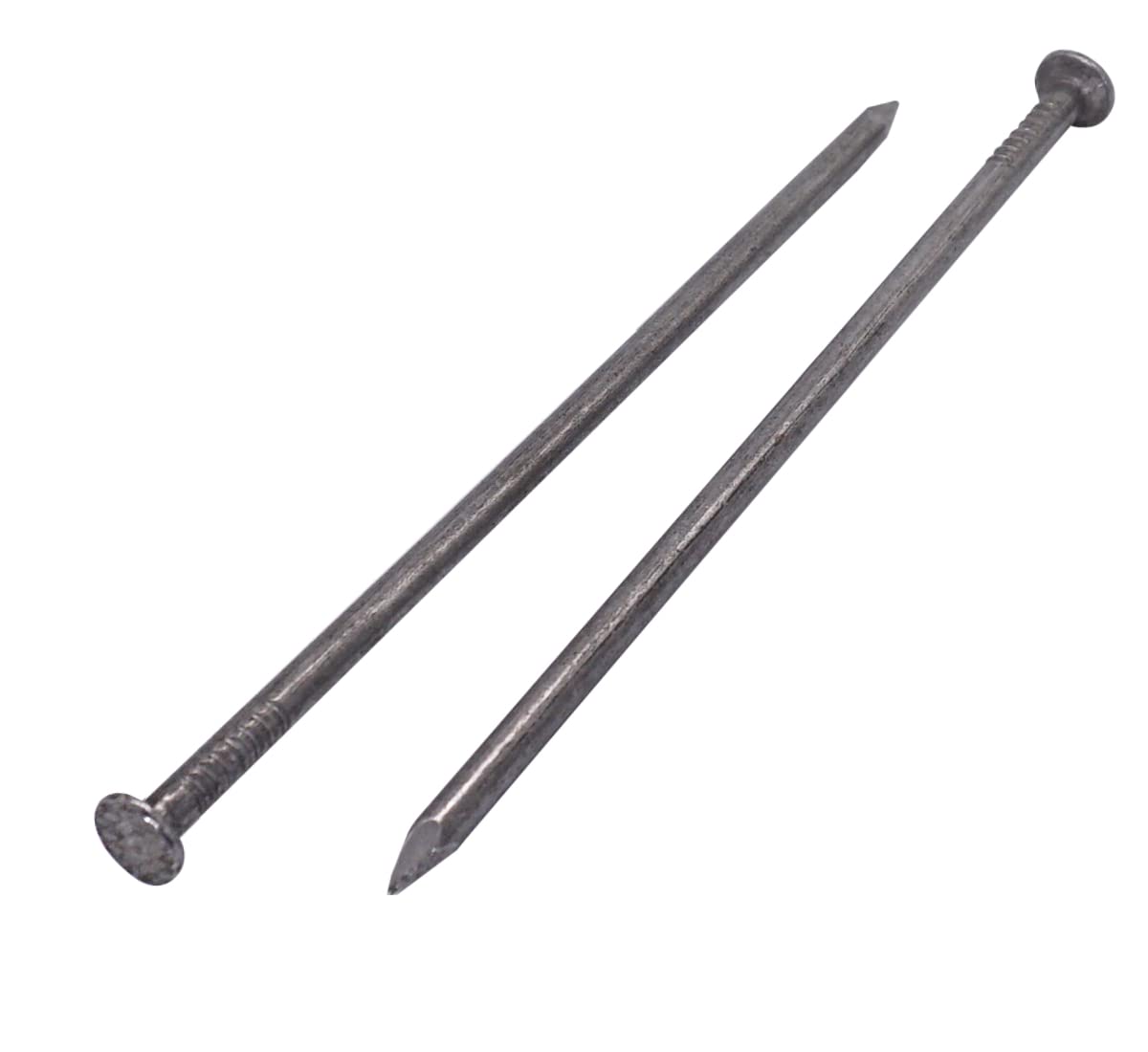 (Pack of 100 pcs) Carbon Steel 4.0 x 120 mm Construction Nails, Flat Round Head, Multi-Purpose Common Wire Nails, Woodwork (100, 4.0 x 120 mm)