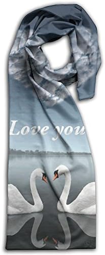 Swan Symbol Of Couple Love Winter Lightweight Scarf Print Soft Warm Towel Fashion Scarves Best Gift