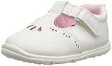 Carter's Every Step Girls' Bella Baby T-Strap Mary Jane Flat, White, 3.5 M US Infant