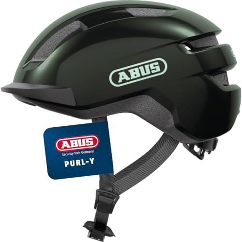 ABUS Fahrradhelm PURL-Y – geeignet für E-Bike und S-Pedelec – stylisher NTA-Schutzhelm für Erwachsene und Jugendliche – Grün, Größe M