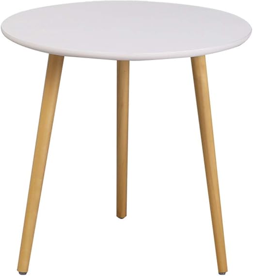 Amazon Com Modern End Table Perfect Bedside Nightstand Or Living Room Side Accent Table 20 Round Tabletop With 3 Solid Wood Legs For Living Room Bedroom Home Kitchen