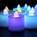 ELlight 24 PCS (2 Dozen Pack) Battery Operated Candles Flameless LED Tealight Candles Votive Style Romantic Date, Multi Color Light