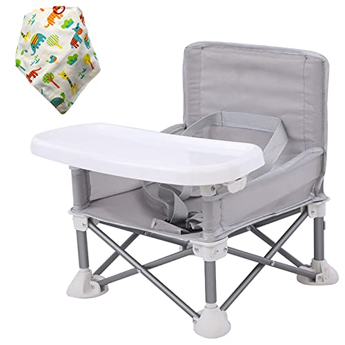 Children's Baby Dining Chair Foldable seat with Tray and Bag Outdoor