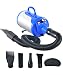 SHELANDY 3.2HP Stepless Adjustable Speed Pet Hair Force Dryer Dog Grooming Blower with Heater(Blue)