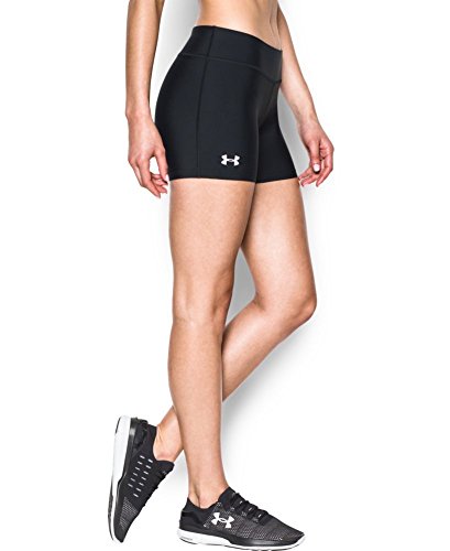 Under Armour Women's On The Court 4" Short, Black/White, Medium