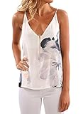 Astylish Women's Summer V Neck Floral Printed Casual Sleeveless Cami Tank Tops