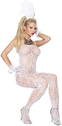 white lace bodystocking