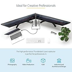 StarTech.com Thunderbolt 3 Dock - Dual 4K 60Hz