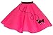 Hip Hop 50's Shop 1950s Girls Poodle Skirt Costume for Kids (Child Small Hot Pink)