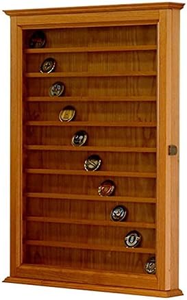 Military Challenge Coin Display- Cherry Hardwood
