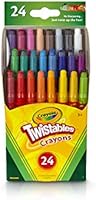 Crayola Twistables Crayons Coloring Set, Kids Indoor Activities at Home, 24 Count