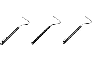 Balacoo 3pcs Reptile Hook Retractable Snake Catching Tool Professional Snake Catcher for Terrarium Reptiles