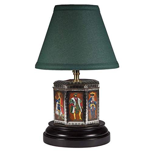 Vintage Metal Lamp Upcycled Historical Kings Tin Light