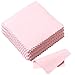 Pengxiaomei 100 Pack Jewelry Cleaning Cloth, Polishing Cloth for Sterling Silver Gold Platinum (Pink and Blue)