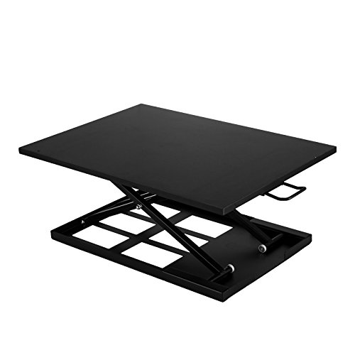Superland Adjustable Height Standing Desk 28 x 20 Inch Desktop Standing Desk Adjustable Height Sit to Stand Ergonomic Workstation (28”X20”) - Thumbnail 2