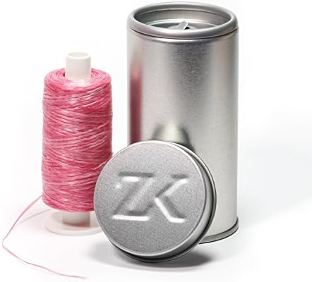 200 m Polyester Premium Waxed Dental Floss New Spool Light Blue Without Aroma without Fluoride | Vegan | Refillable | Protects Against Sore Gums | in Grey with Classic Embossed | Family Pack | Bulk Pack for 400 Applications Can | 4x More Capacity than standard packaging