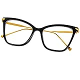 FEIDU Blue Light Blocking Glasses Women Cat Eye Computer Fack Glasses