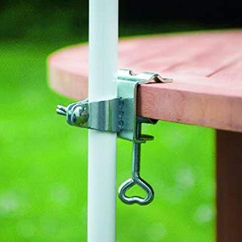 herommy Schirmständer, Balkon Regenschirmklemme Sonnenschirm Decking Halterung Ständer Gartenschirm Befestigungsclip… – Bild 3