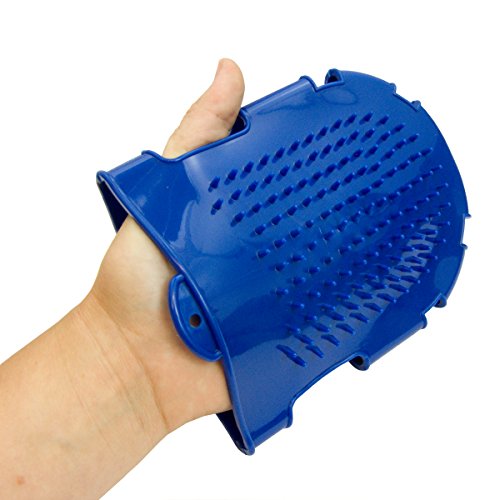 Intrepid International Scrub and Wash Mitt, Blue