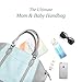 Baby Sense Charmaine Mom & Baby Diaper Bag/Handbag | Fashion + Function Purse & Tote Bag | Large Capacity & Lightweight, Change Mat, Stroller Strap, Waterproof Bottle/Travel Organizer
