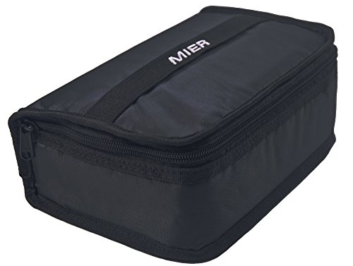 MIER Portable Thermal Insulated Cooler Bag Mini Lunch Bag for Kids, Black