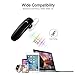 GLCON G-01 Wireless Bluetooth Headset with Mic, Voice Control Earpiece, Caller Number Prompt, Hands Free Phone Ear Piece with Microphone Buds for iPhone X 8 plus,Galaxy S9 S8 Note 8 Cell Phones, Black