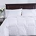 puredown White Goose Feather Down Comforter Twin Size, All-Season Duvet Insert, Hotel Collection Comforter with Corner Duvet Tabs(White, 68x88)