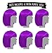 Sterling James Co. 6 Pack Purple Party Wigs - Bachelorette Party Favors, Supplies, Costumes and Decorations
