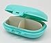 Meta-U Deep 4 Compartments Plastic Pills/Vitamins Organizer Box (Blue)