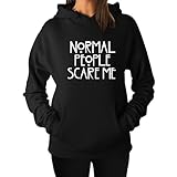 TeeStars Women's - Normal People Scare Me Hoodie