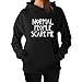 Tstars Normal People Scare Me Women's Hoodie X-Large Black
