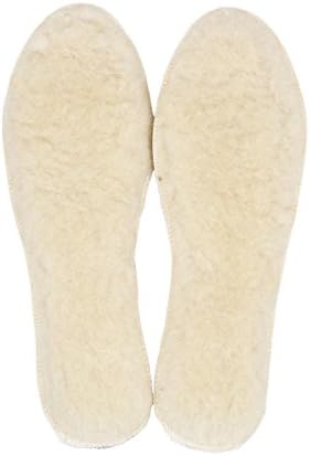 LAMBAAUnisex Sheep Wool Fleece Insoles Warm Soft Cozy