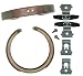 Raybestos 781PG Professional Grade Parking Brake Shoe Set - Drum in Hat