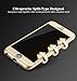 iPhone SE Case, COOLQO® Full Body Coverage Ultra-thin Hard Hybrid Plastic with [Slim Tempered Glass Screen Protector] Protective Case Cover for Apple iPhone SE (2016) & iPhone 5/5S (Gold)