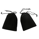 rainbowroseus 50PCS Velvet Cloth Jewelry Pouches Drawstring Bags Christmas Candy Gift Bag Pouch Wedding Favors