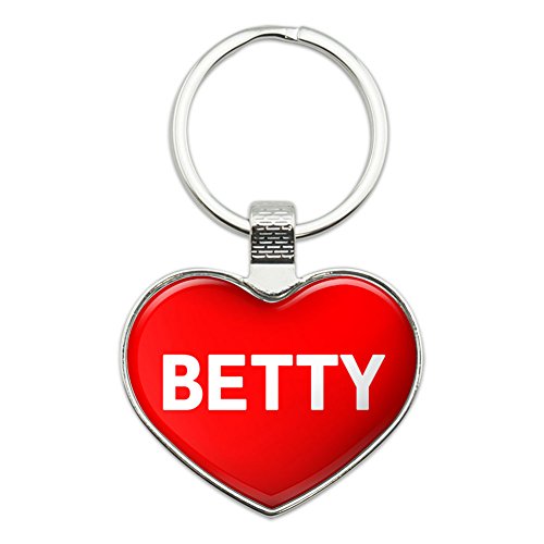 Graphics and More Metal Keychain Key Chain Ring I Love Heart Names Female B Beth - Betty