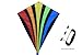 Rainbow Delta and diamond kite (2sets) kite for kids kite for adults easy flying with tail flyer line and handle perfect for outdoor fun beach toys and park sports comes with carrying bag