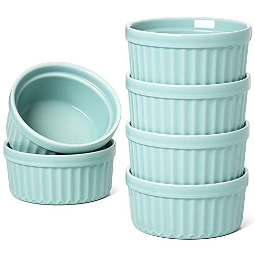 LE TAUCI 4 Oz Ramekins, Creme Brulee Dishes, Ramekin Set for Souffle