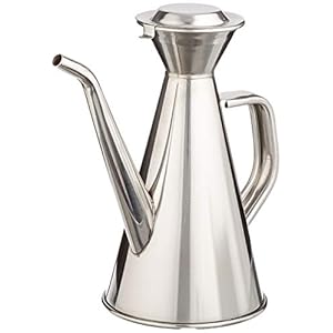 IBILI Oliekan Iberica 0,3 l roestvrij staal, grijs-blauw, 21,2 x 7,5 x 16 cm