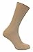 6 Pack Mens 100% Cotton Non Binding Loose Top Lightweight Ribbed Dress Socks (7-12 US, TSFD02)