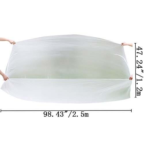 ZZ Lighting 10 Pieces 98x47 Inch Disposable Bathtub Bag Film for Travel Salon Household and Hotel Bath Tubs