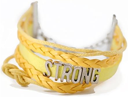 Believe in Yourself Leather Braided Bracelet for Girls โ Positivity Charm Bracelet for Building Confidence and Positive Thinking โ Girl Power Teen Jewelry โ Wrap Bracelet by Whisperband