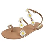 Women's Bohemian Flat Sandals Summer Casual Lace