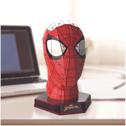 , kit de maqueta de rompecabezas en 3D de Spider-Man 82 piezas Spider-Man para decoración de escritorio Juguetes de construcción Rompecabezas en 3D para adultos y niños a partir de 12 años